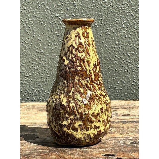 Vintage Original Drip Glaze Vase For Sale - Image 11 of 12