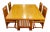 Table 615 Husser and Chairs 614 Coonley 2 by Frank Lloyd Wright for Cassina, Italy, 1992, Set of 5 For Sale