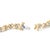 Capturing the essence of both modern style and timeless elegance, this bracelet delicately intertwines 10k yellow gold...
