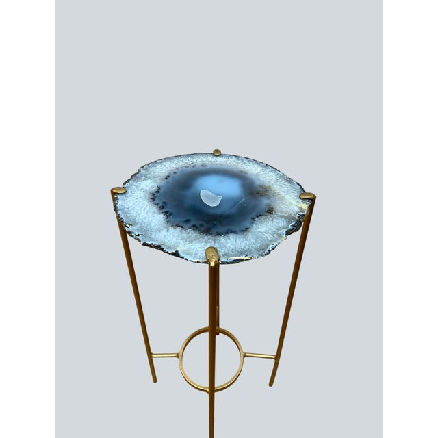 Unusual Modern Handcrafted Geode Drinks Table For Sale - Image 4 of 5