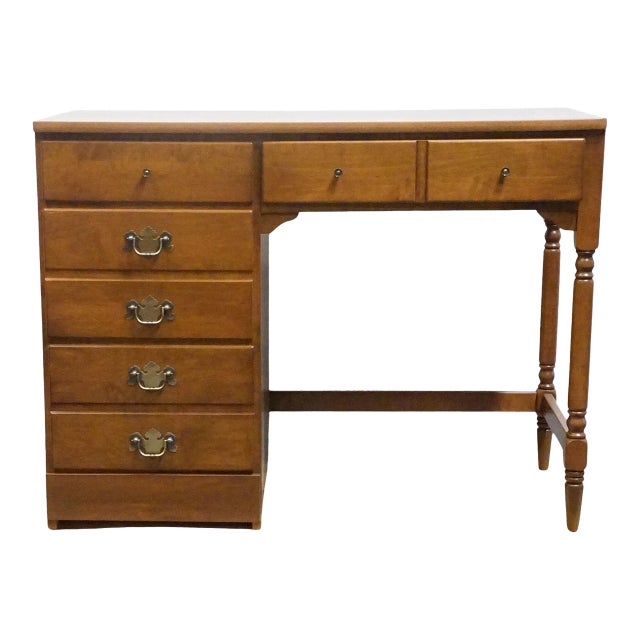 Ethan Allen Heirloom Nutmeg Maple CRP Custom Room Plan 40" Student Writing Desk 10-4550p For Sale