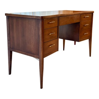 A Mid Century Modern American Icon, the Saga Desk by Broyhill. Made in the Usa. Circa 1960s. For Sale