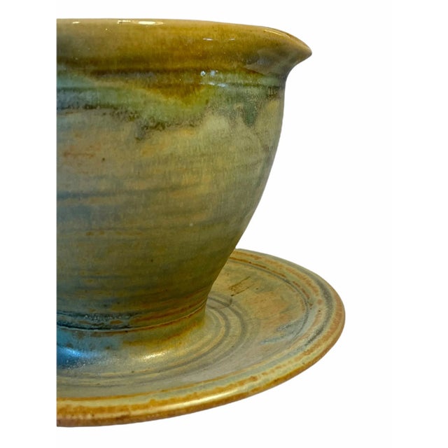 Vintage Mid-Century Ceramic Creamer Pottery Pitcher Signed For Sale - Image 6 of 13