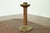 Art Deco Roycroft Arts & Crafts Brass Finished Hammered Copper Candlestick For Sale - Image 3 of 14