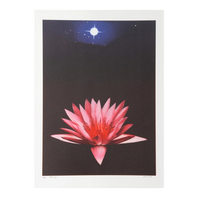 Michael Knigin, Lone Lily, Lithograph For Sale