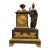 French Restoration Athena (Minerva) Patinated & Fire-Gilt Bronze Mantel Clock by Louis Alfred Baveux For Sale