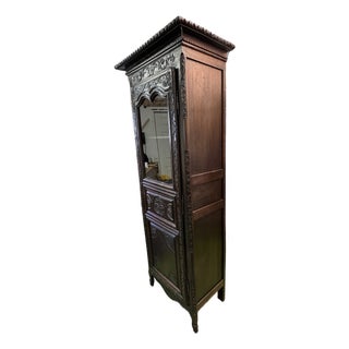 17th Century French Carved Cabinet For Sale