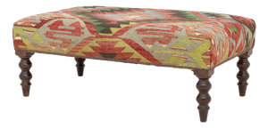 George Smith Kilim Upholstered Ottoman
