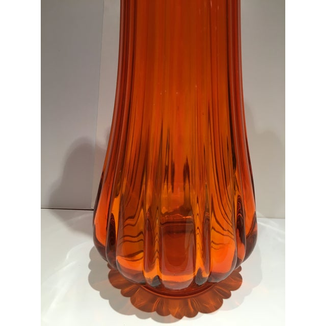 Mid Century Orange Glass Vase Chairish