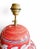 Red Sicilian Baroque Style Ceramic Lamp For Sale - Image 8 of 9