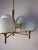 Type 2645 9-Light Chandelier in Brass and Opal Glass from Aloys Fischer Sundern For Sale - Image 9 of 11