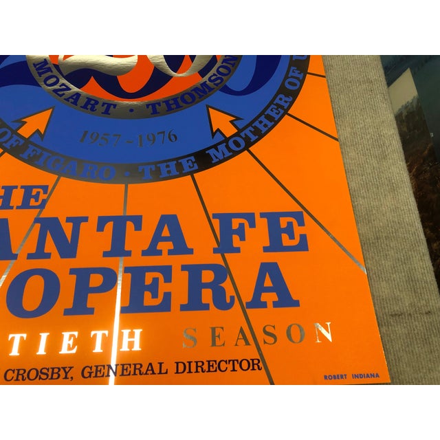 Artist: Robert Indiana Title: The Santa Fe Opera Year: 1976 Signed: No Medium: Serigraph Paper Size: 31 x 22 inches ( 79 x...