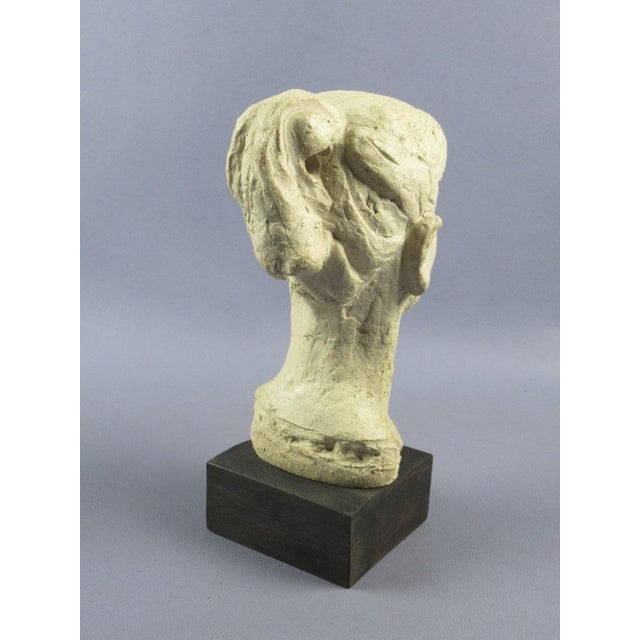 Lithoceramic Bust of Lady by Giuseppe Ursi for Piccinelli, 20th Century For Sale - Image 4 of 11