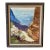 Mid 20th Century Canyon Landscape Oil Painting, Framed For Sale
