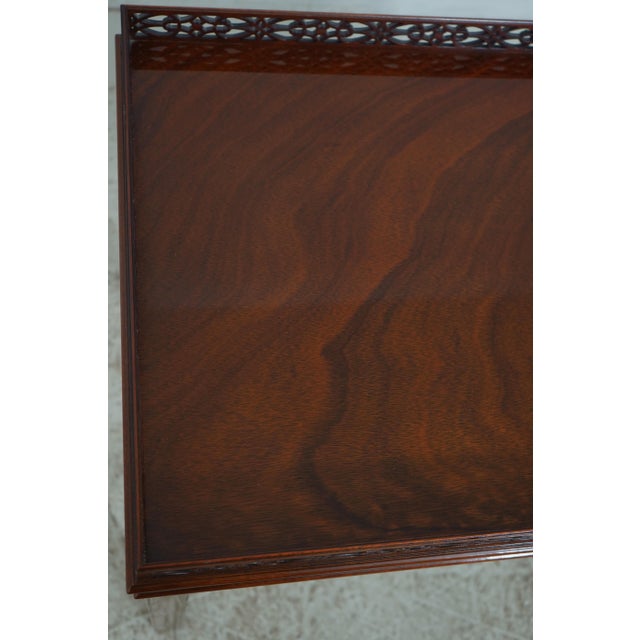 Kindel Chippendale Mahogany Tea Table For Sale - Image 11 of 15