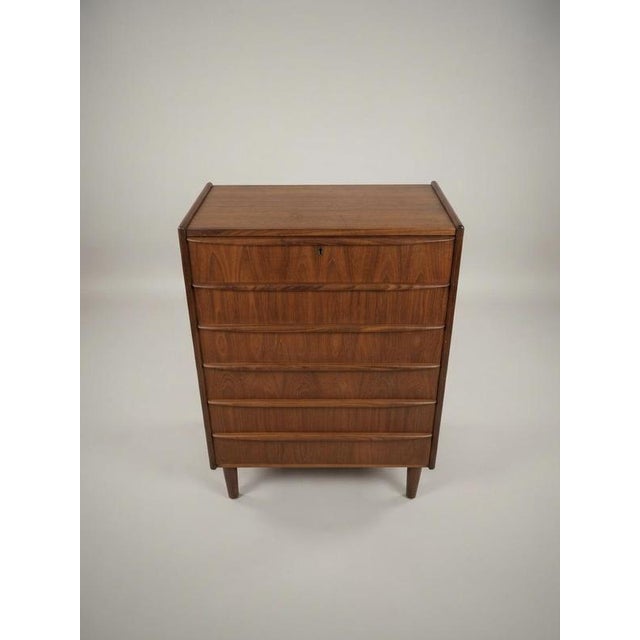 1960s Mid-Century Modern Danish Teak Chest of Drawers, 1960s For Sale - Image 5 of 6
