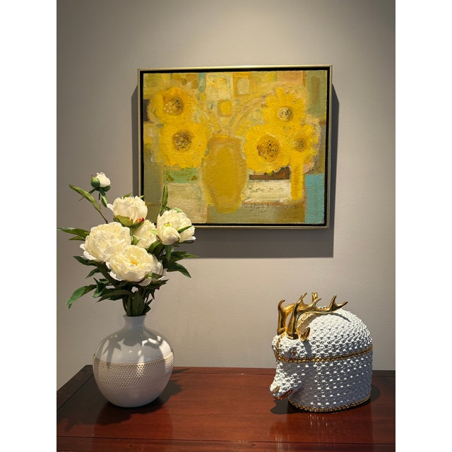 Ceramic Raindeer or Elk Tureen or Covered Dish With Gilt Accents From Italy For Sale - Image 7 of 14