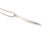 Contemporary Mid 20th Century Tiffany & Co. 18k White Gold Feather Pendant Snake Chain Pendant Necklace For Sale - Image 3 of 6