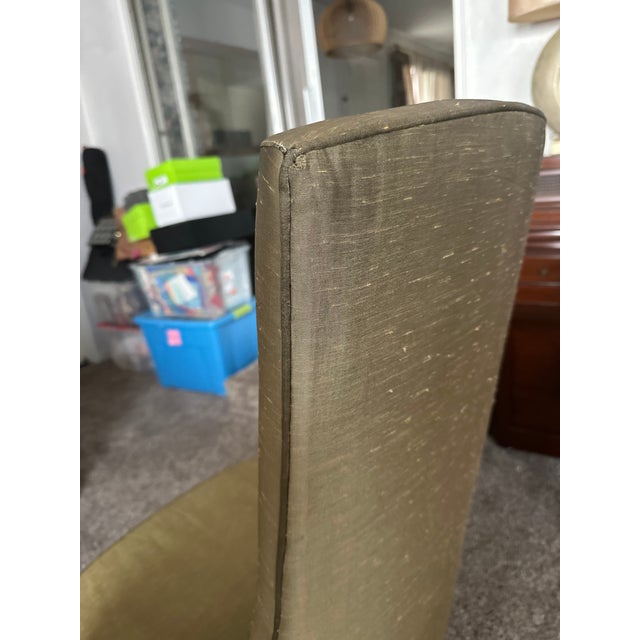 1950s Hollywood Regency High Back Side Chair For Sale - Image 4 of 8