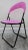 Postmodern Italian Designer Studio Gp Pink Folding Chair, 1980s For Sale - Image 9 of 12