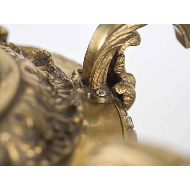 Gold Antique Mazarin Chandelier in Gilded Bronze For Sale - Image 8 of 11