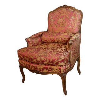 Louis XV Bergère Lounge Chair For Sale