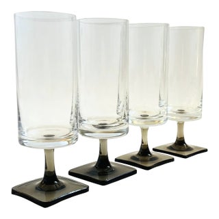 Rosenthal Linear Smoke Wine Glasses - Set of 4 For Sale