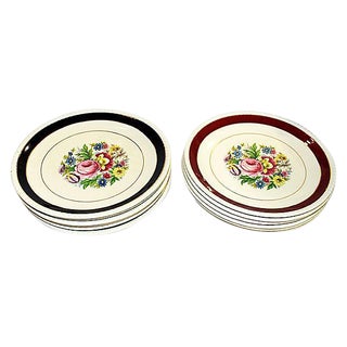 Ironstone Dessert Plates, S/12 For Sale