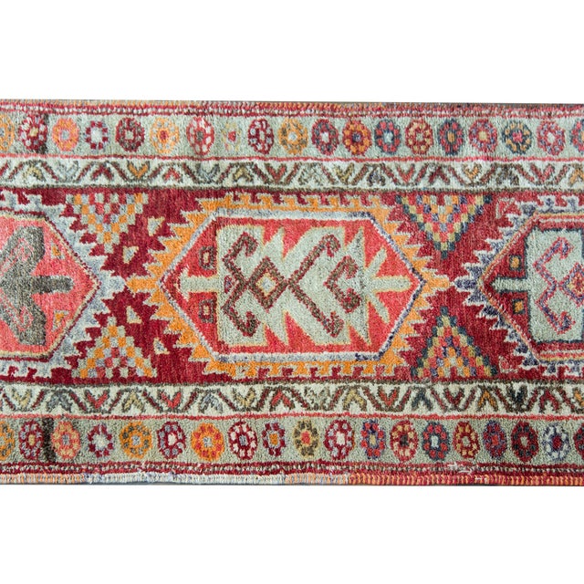 Tribal Vintage Turkish Konya Runner For Sale - Image 3 of 10