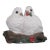 Stone Critters Sc 407 White Doves Birds Sitting on a Branch Figurine For Sale