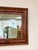Mid 20th Century Vintage MCM Walnut Burlwood Tiger Oak Wall Mirror Antique Frame Hanging Mirror For Sale - Image 5 of 13