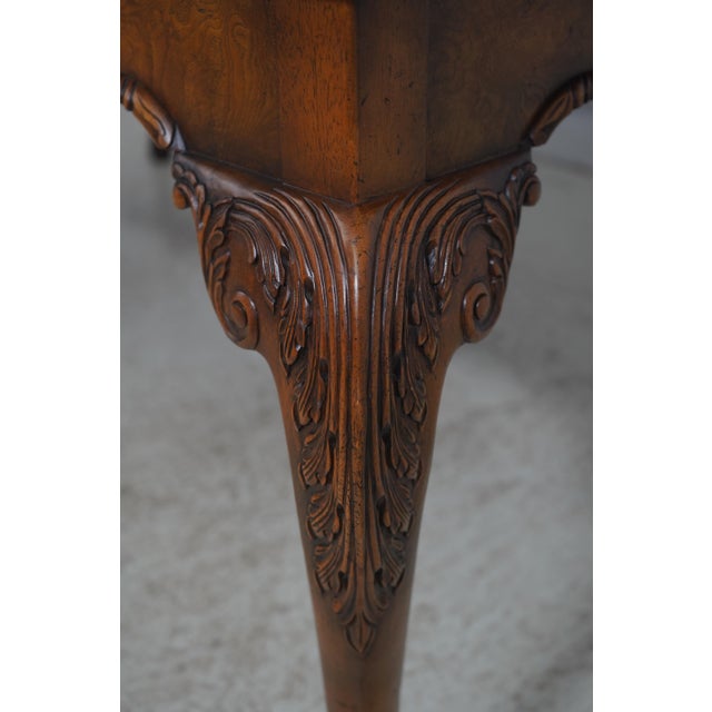 Baker Walnut Stately Homes Dining Table For Sale - Image 9 of 18