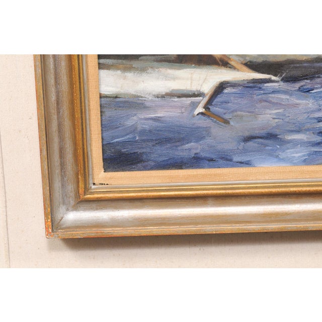 Mid 20th Century Mid 20th Century "Pot Creek" Taos, New Mexico Oil Painting For Sale - Image 5 of 13