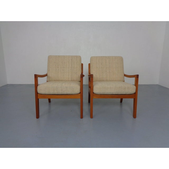 Wood Teak Senator Lounge Chair by Ole Wanscher for Poul Jeppesen, Denmark, 1960s For Sale - Image 7 of 15
