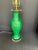 Antique Chinese Green Porcelain Vase Lamp in good estate condition. The lamp in working condition. There are no chips or...