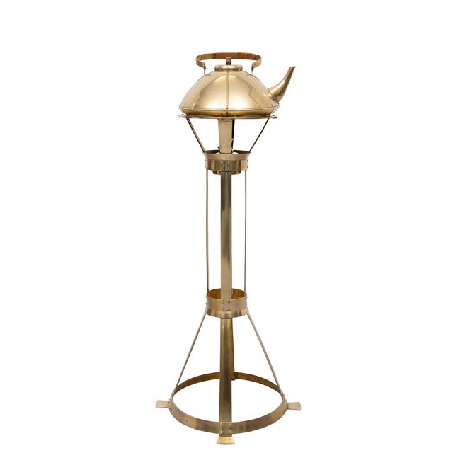 Amsterdam School Spirit Kettle on Stand by Jan Eisenloeffel, Holland, 1905 For Sale - Image 4 of 13