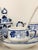 Vintage Miniature Blue and White Porcelain Tea Set - 21 Pieces For Sale - Image 10 of 11