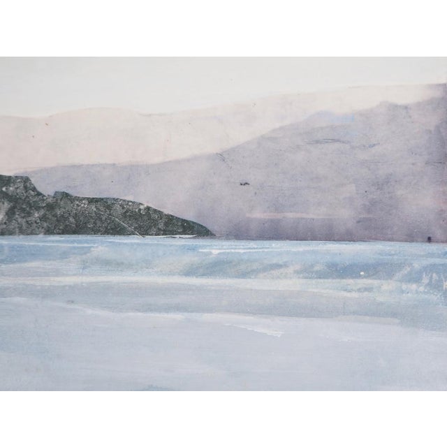 Lily Masson, The Long Beach, 1984, Tempera Drawing and Collage For Sale - Image 5 of 8