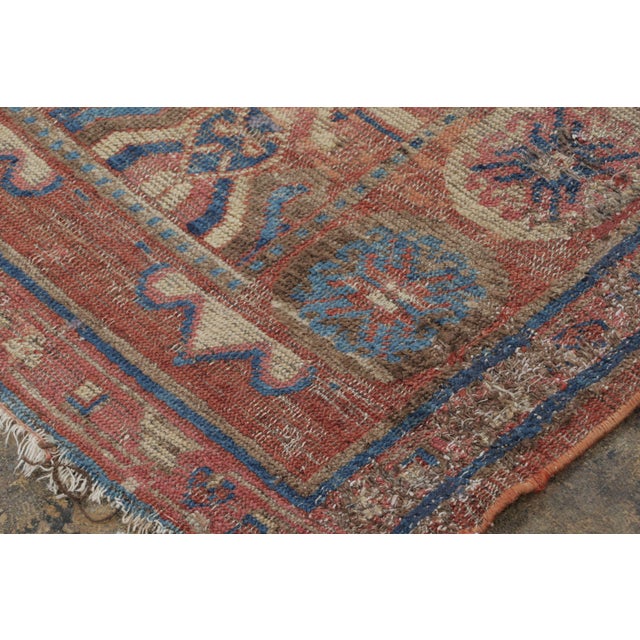 1910s Antique Khotan Rug With Blue Medallions and Colorful Florals - Rug & Kilim For Sale - Image 5 of 7