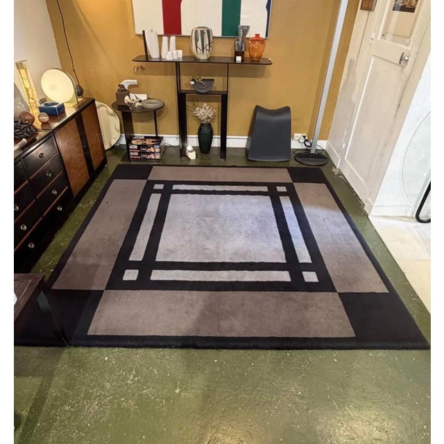 Postmodern Toulemonde Rug from Romanex de Boussac, 1980 For Sale - Image 3 of 6