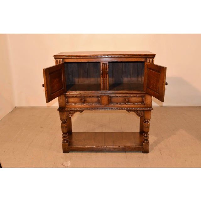 Late 19th-C. Ipswitch Oak Server For Sale - Image 10 of 13