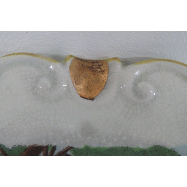 Mid 20th Century Porcelain Trinket Dish Ashtray Agrigento Italy Temple of Concordia Motif 4873b For Sale - Image 5 of 12