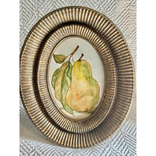 Realism Original Watercolors Unsigned in Vintage Frames - A Pair For Sale - Image 3 of 9