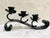 Very beautiful hand wrought iron candleabra that holds 3 candles and has finely scrolled ends. It would make a beautiful...