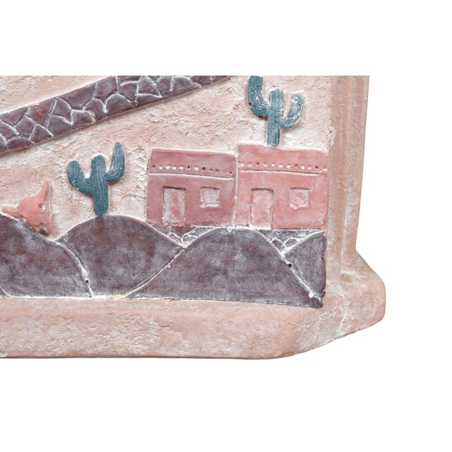 Late 20th Century Southwestern Adobe Village Table Lamp For Sale - Image 5 of 7