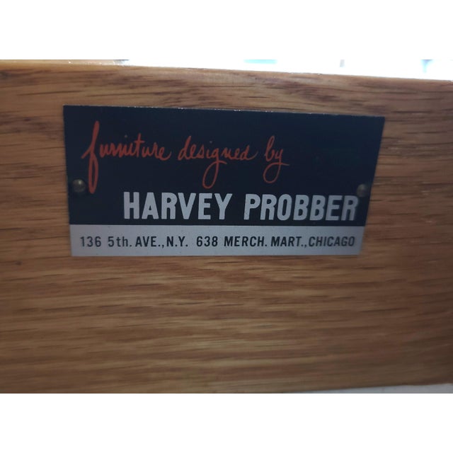 Wood 1960s Harvey Probber Mid Century Mahogany and Brass 4 Drawer Dresser Chest For Sale - Image 7 of 7