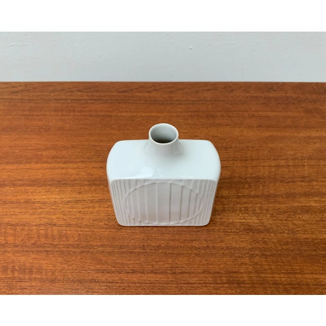 Vintage German Minimalist Porcelain Vase from Fürstenberg For Sale - Image 3 of 18