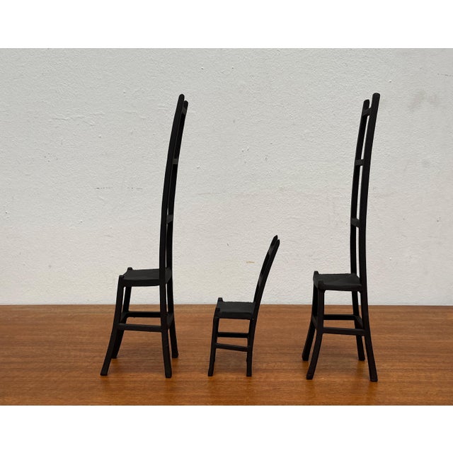 Vintage Cast Iron Chair Art Sculptures, Set of 3 For Sale - Image 12 of 18