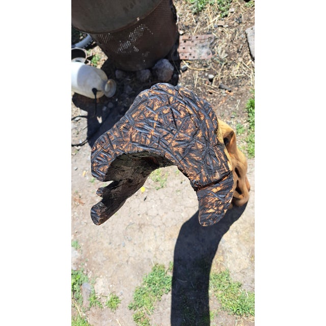 Hand Carved Wood Pedestal For Sale - Image 11 of 12