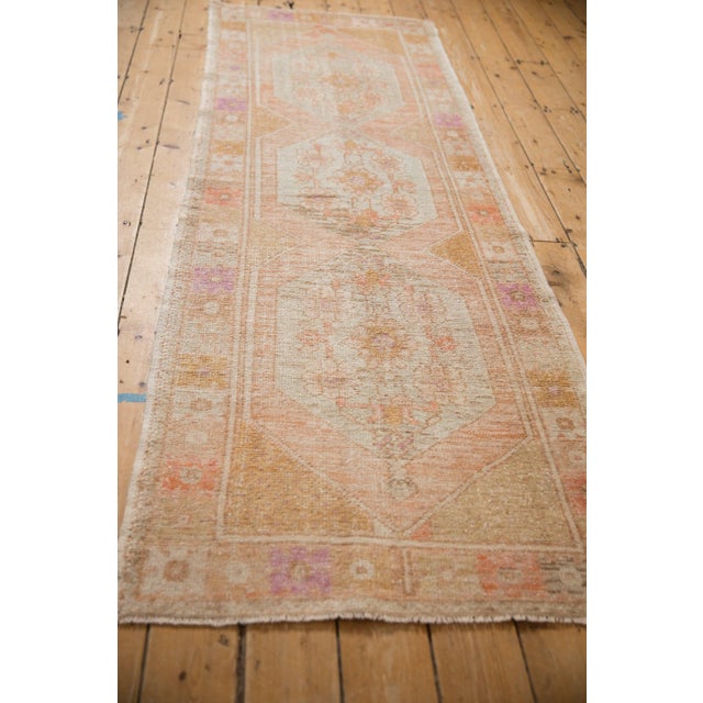 Old New House Vintage Distressed Oushak Rug Runner - 3' x 8'8" For Sale - Image 4 of 9